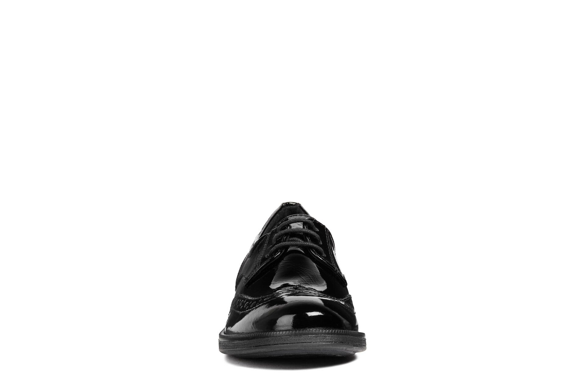 Geox School Shoes | Agata D Lace Up | Black Patent