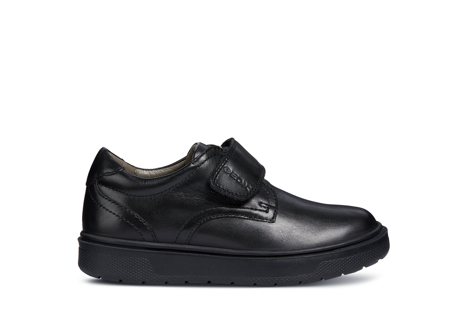 Geox School Shoes | Riddock Velcro | Black Leather