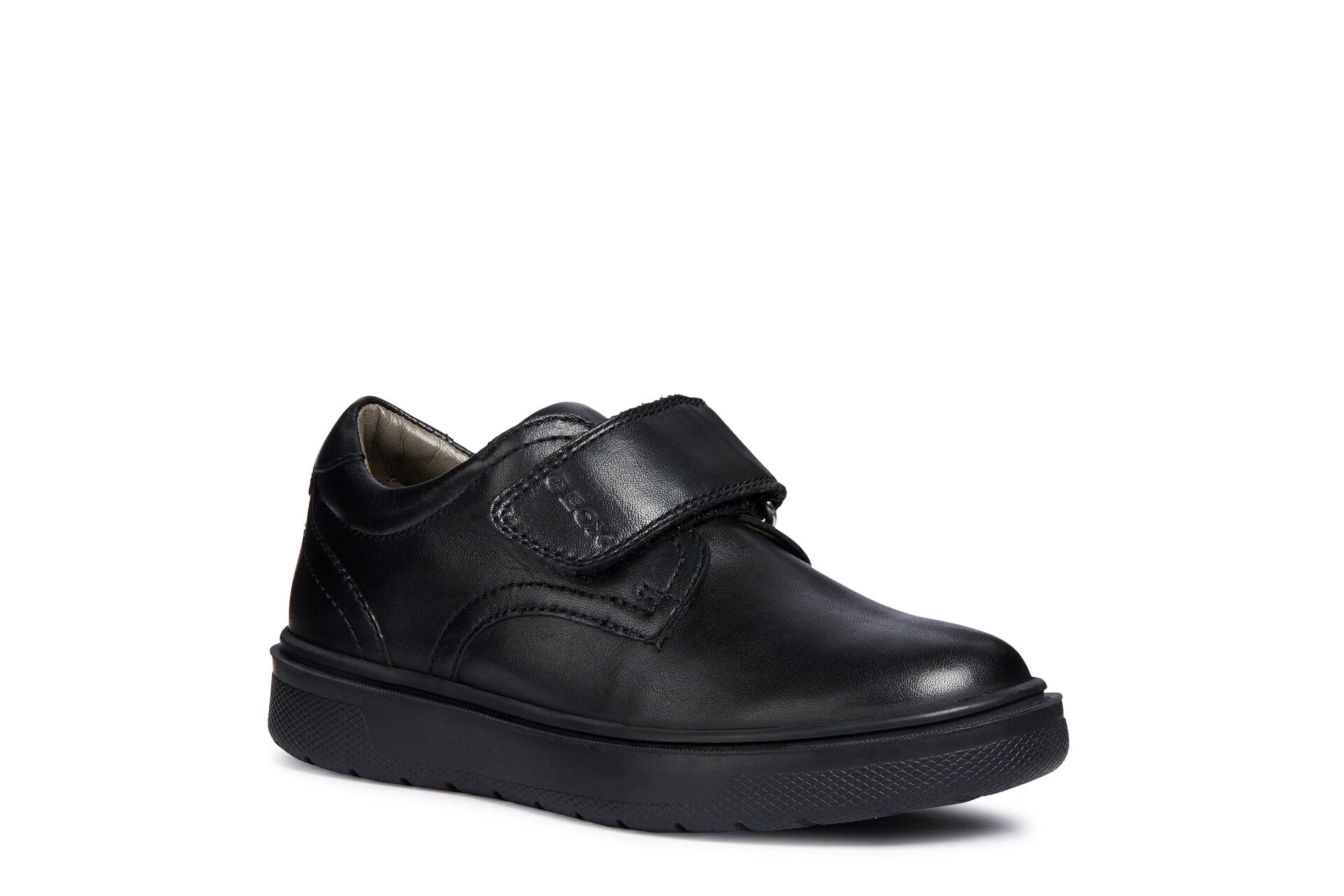 Geox School Shoes | Riddock Velcro | Black Leather