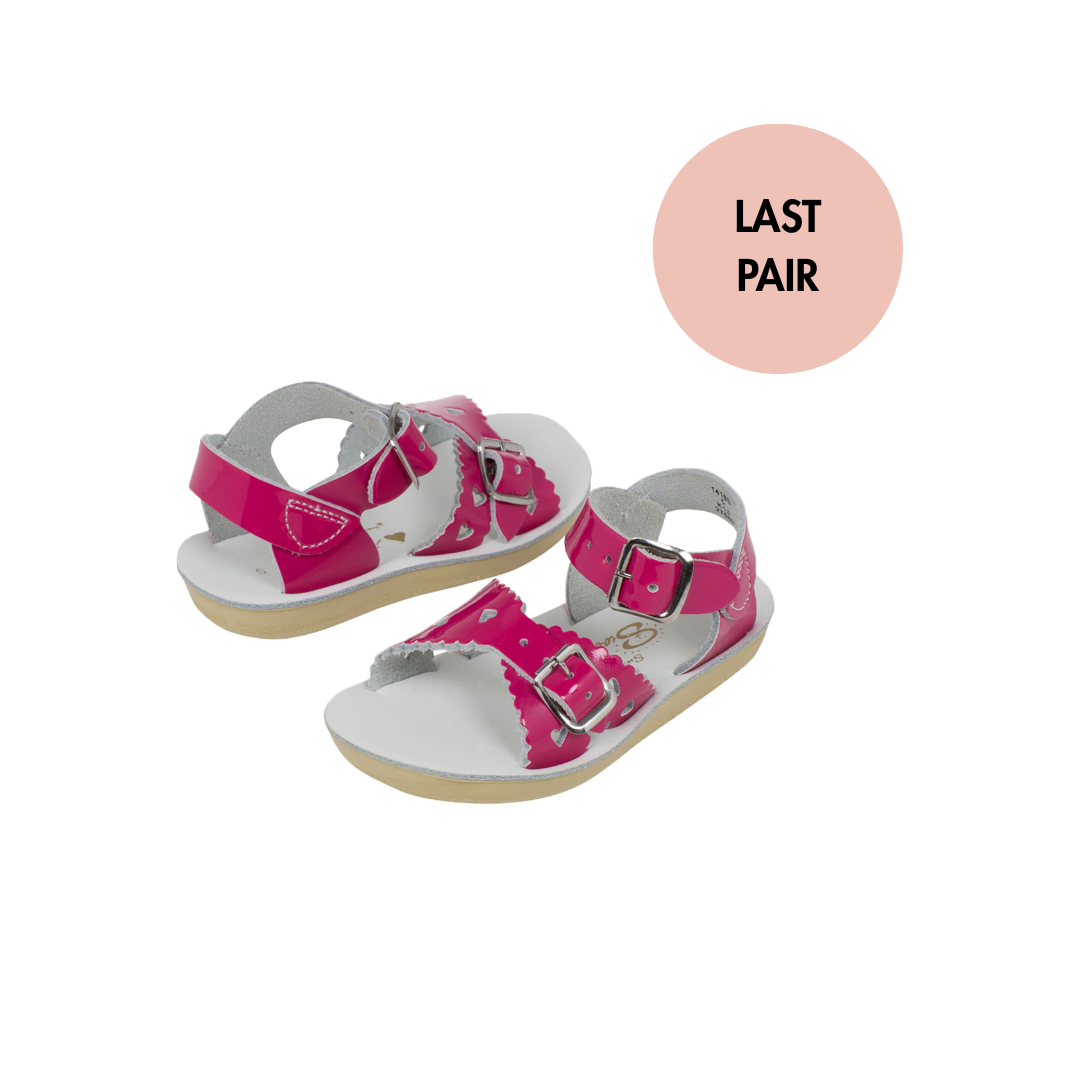 Salt-Water Kids Sandals | Sweetheart Sun San | Fuchsia