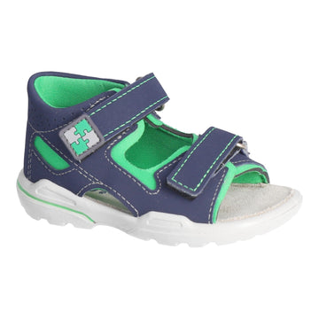 Ricosta Kids Sandals | Manto Waterproof | Navy & Neon Green