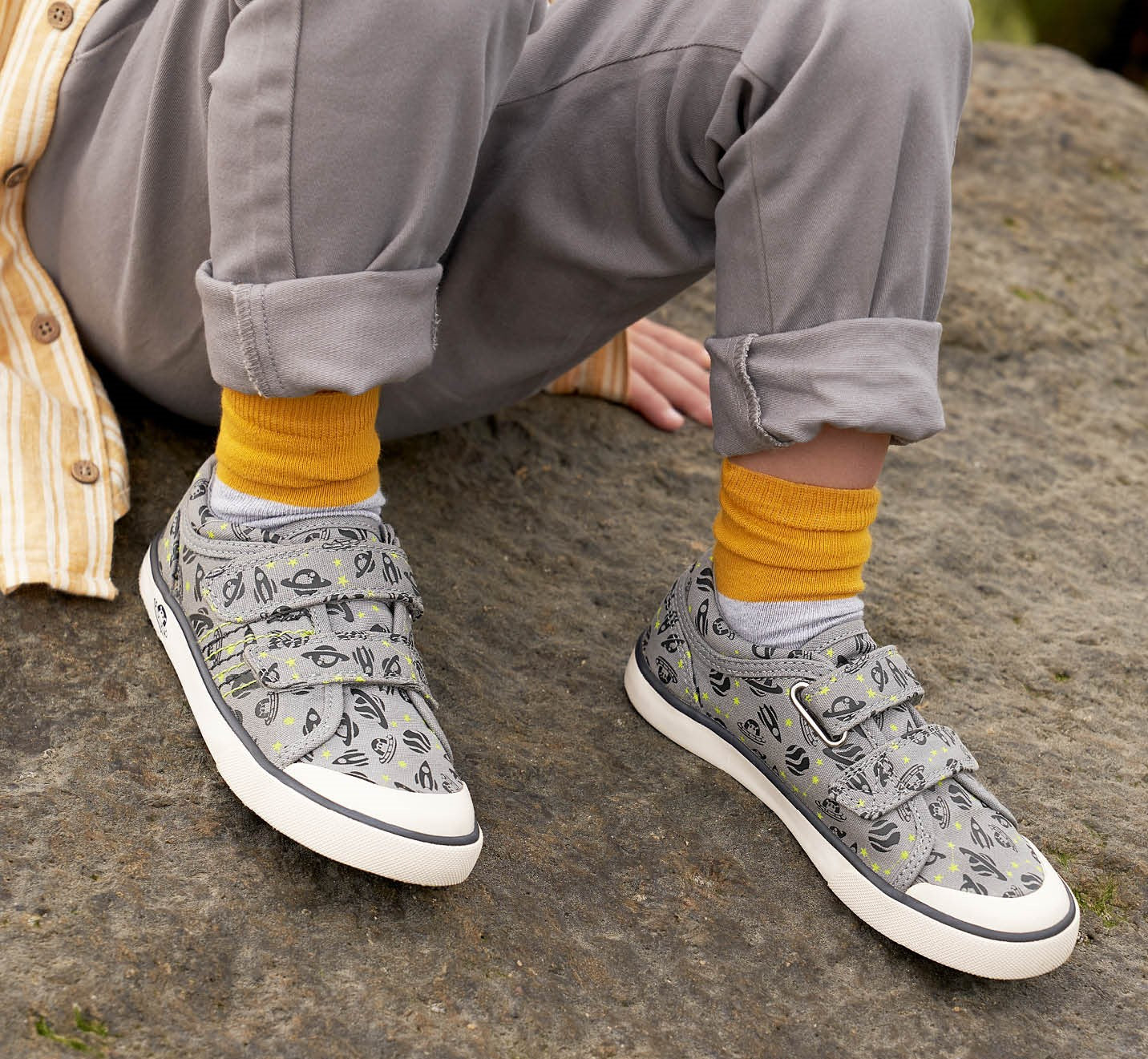 Start-Rite Canvas Shoes | Cosmic | Grey