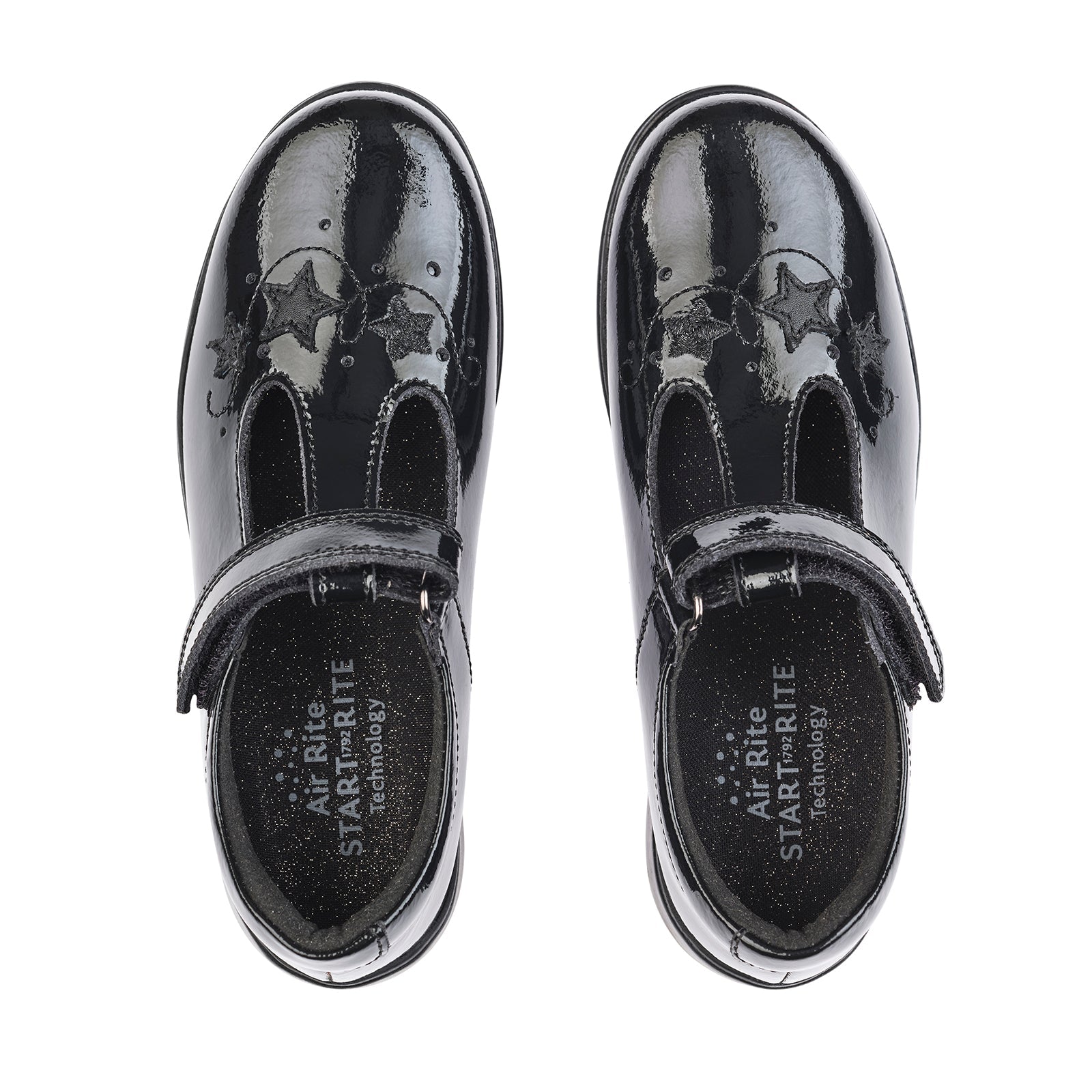 Start-Rite School Shoes | T-Bar | Star Jump | Black Patent