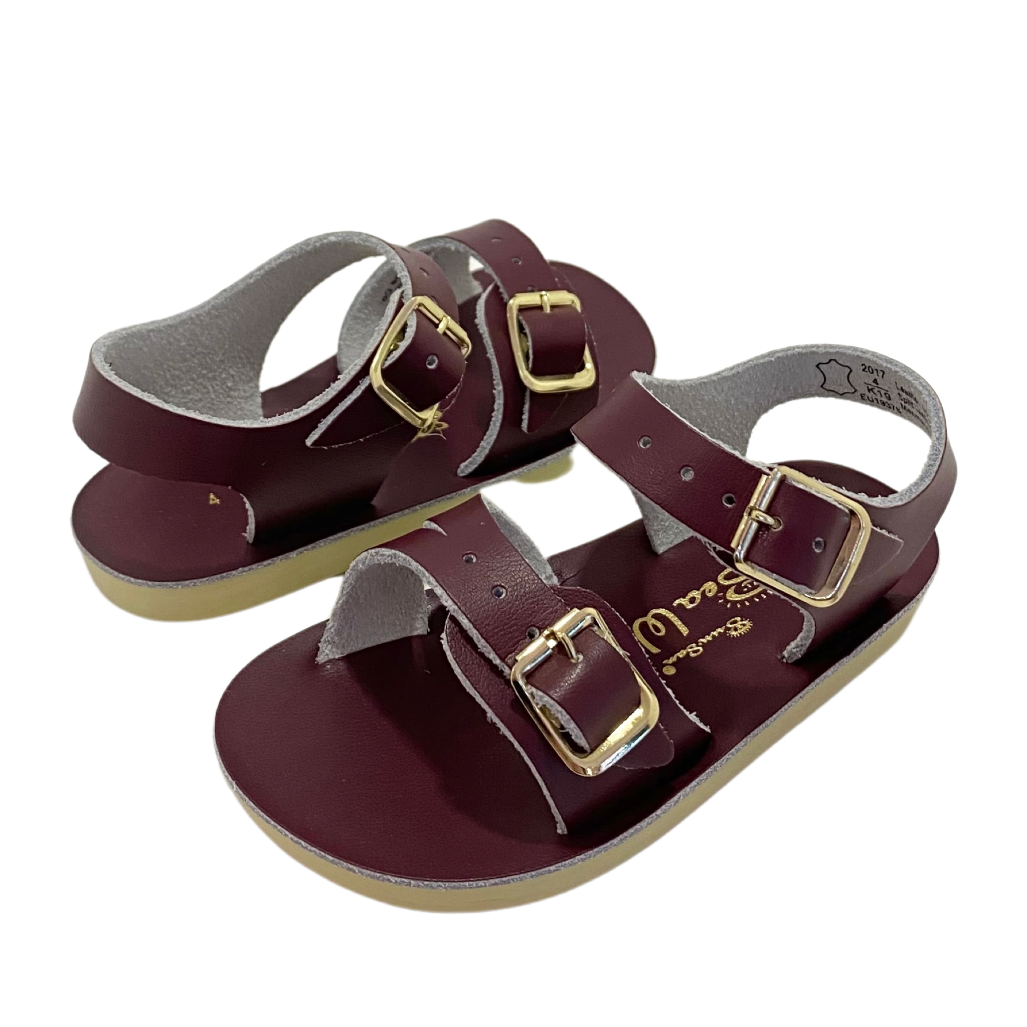 Salt-Water Kids Sandals | Sea Wee Sun San | Claret Red