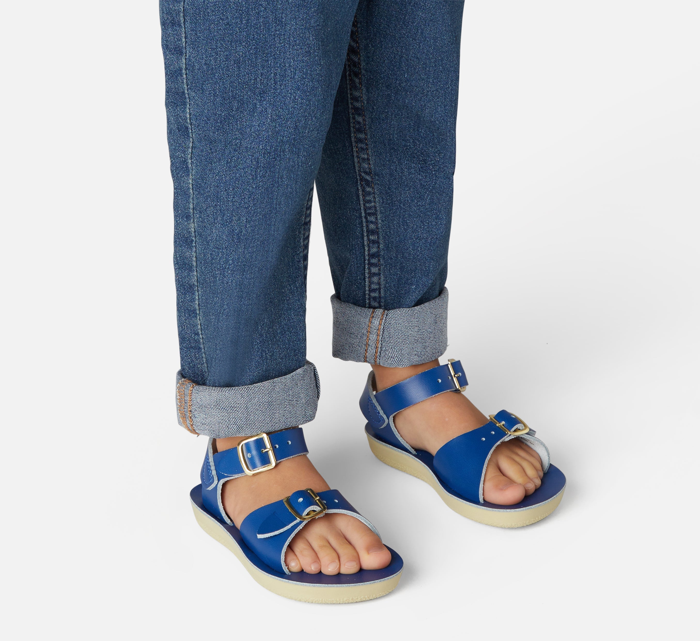 Salt-Water Kids Sandals | Surfer Sun San | Cobalt Blue