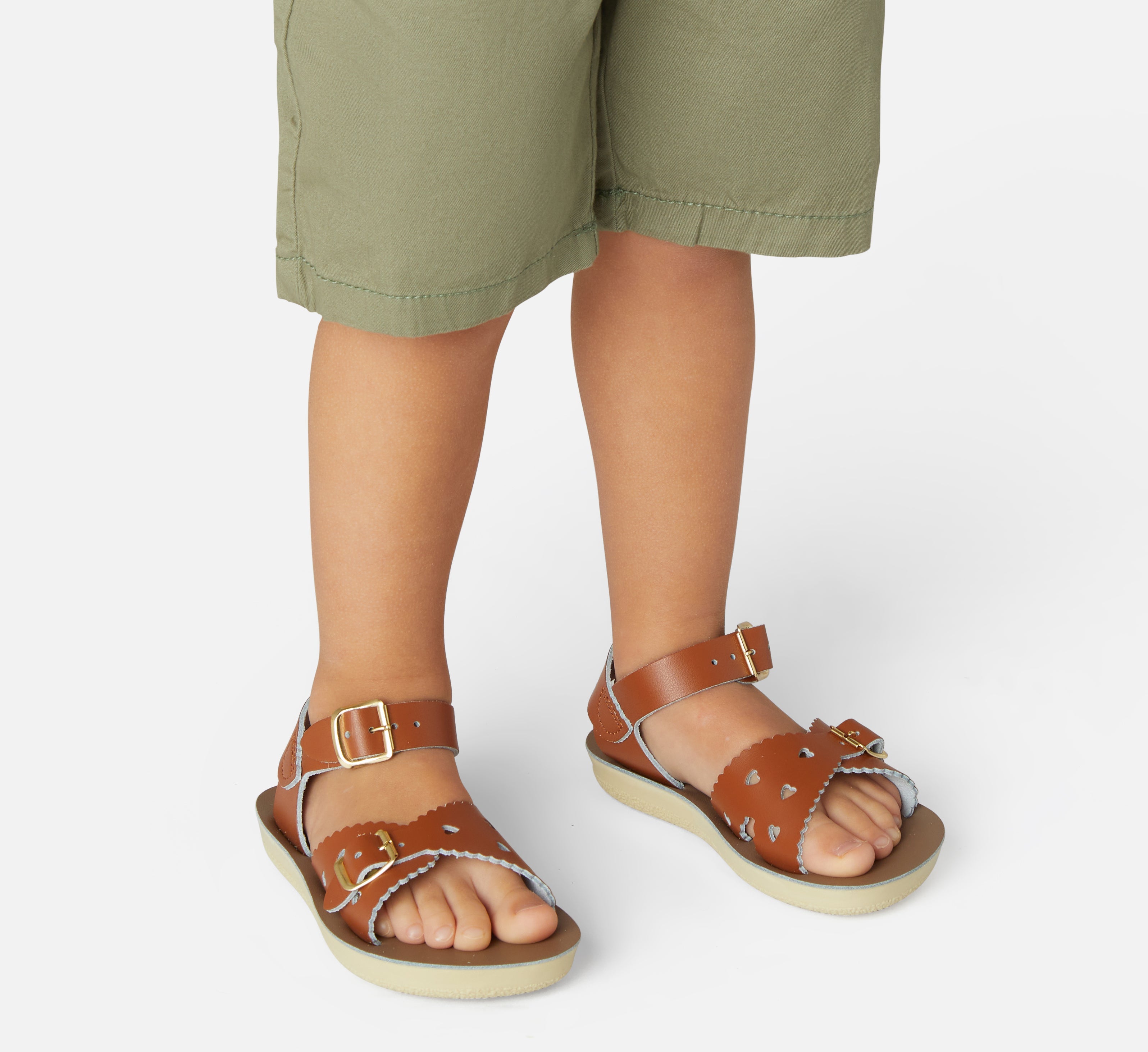 Salt-Water Kids Sandals | Sweetheart Sun San | Tan
