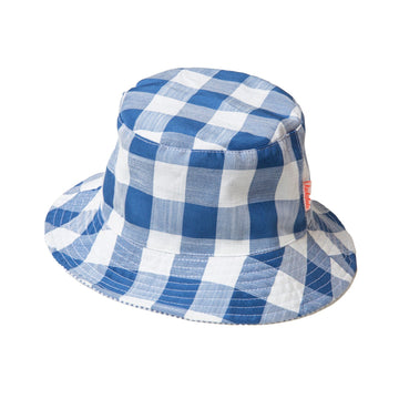 Rockahula Kids Sun Hat | Retro Checked | Blue