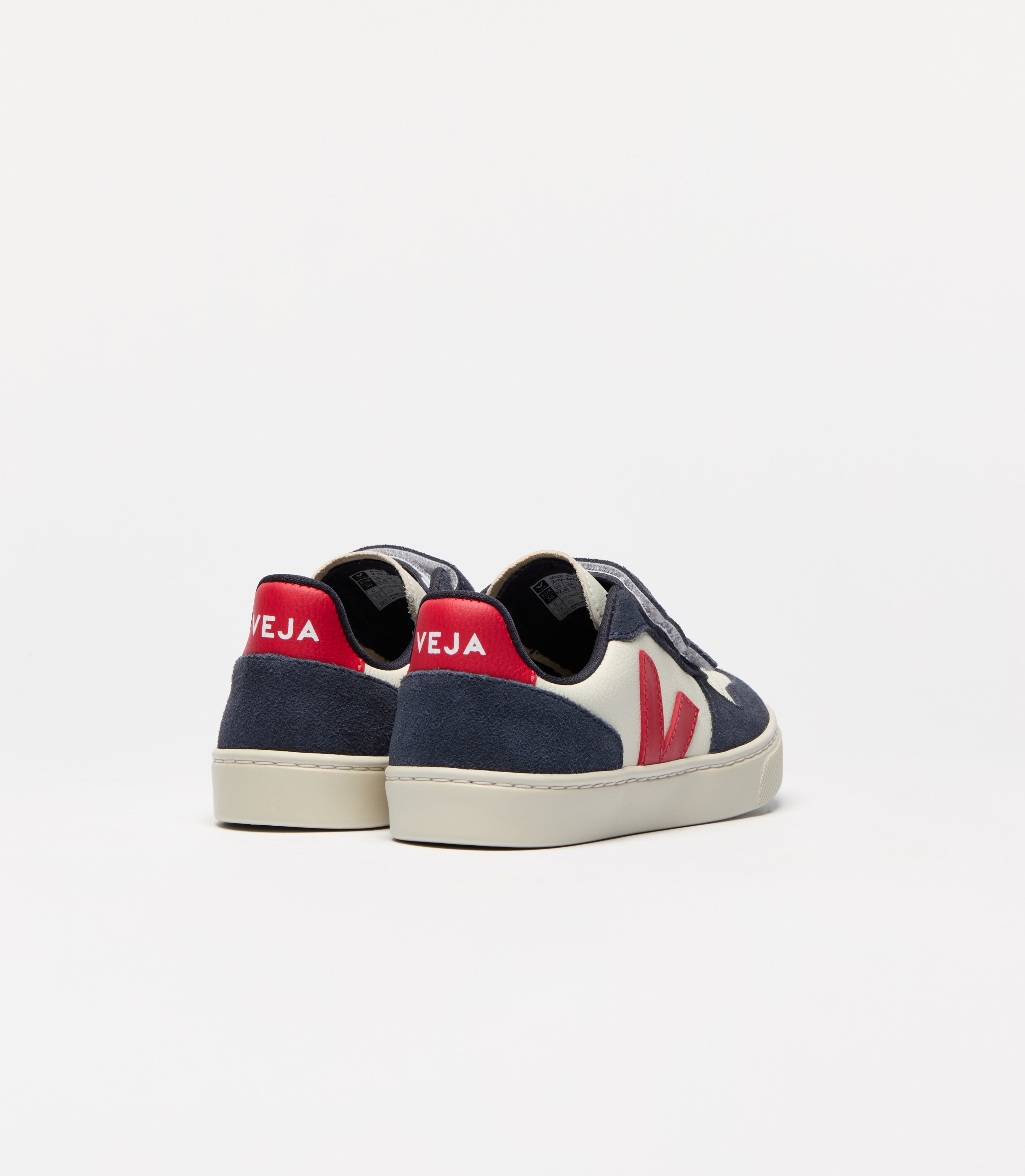 Veja Kids Trainers | V-10 Velcro | Pure Pekin Nautico