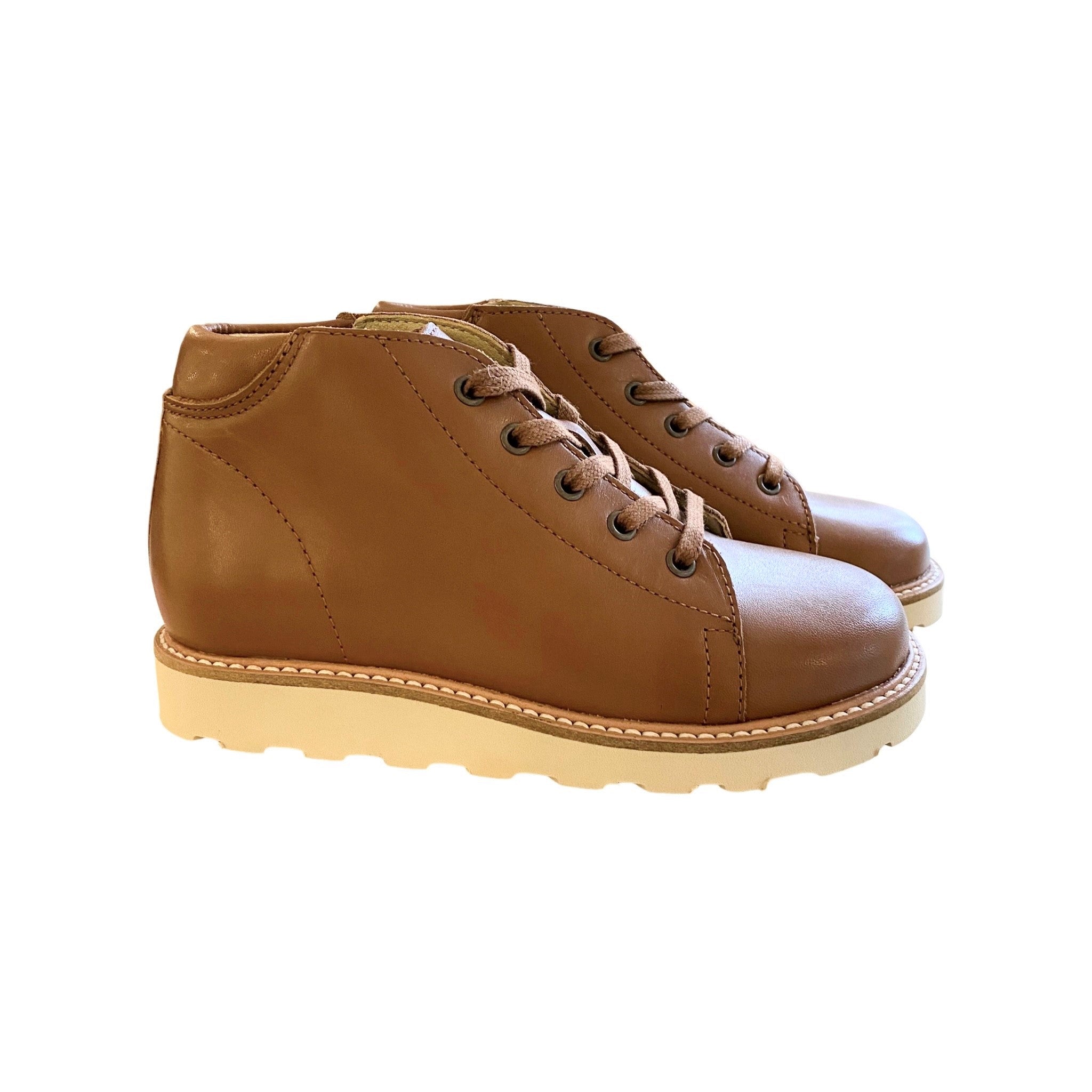 Young Soles Hugo | Lace Up Boot | Cognac