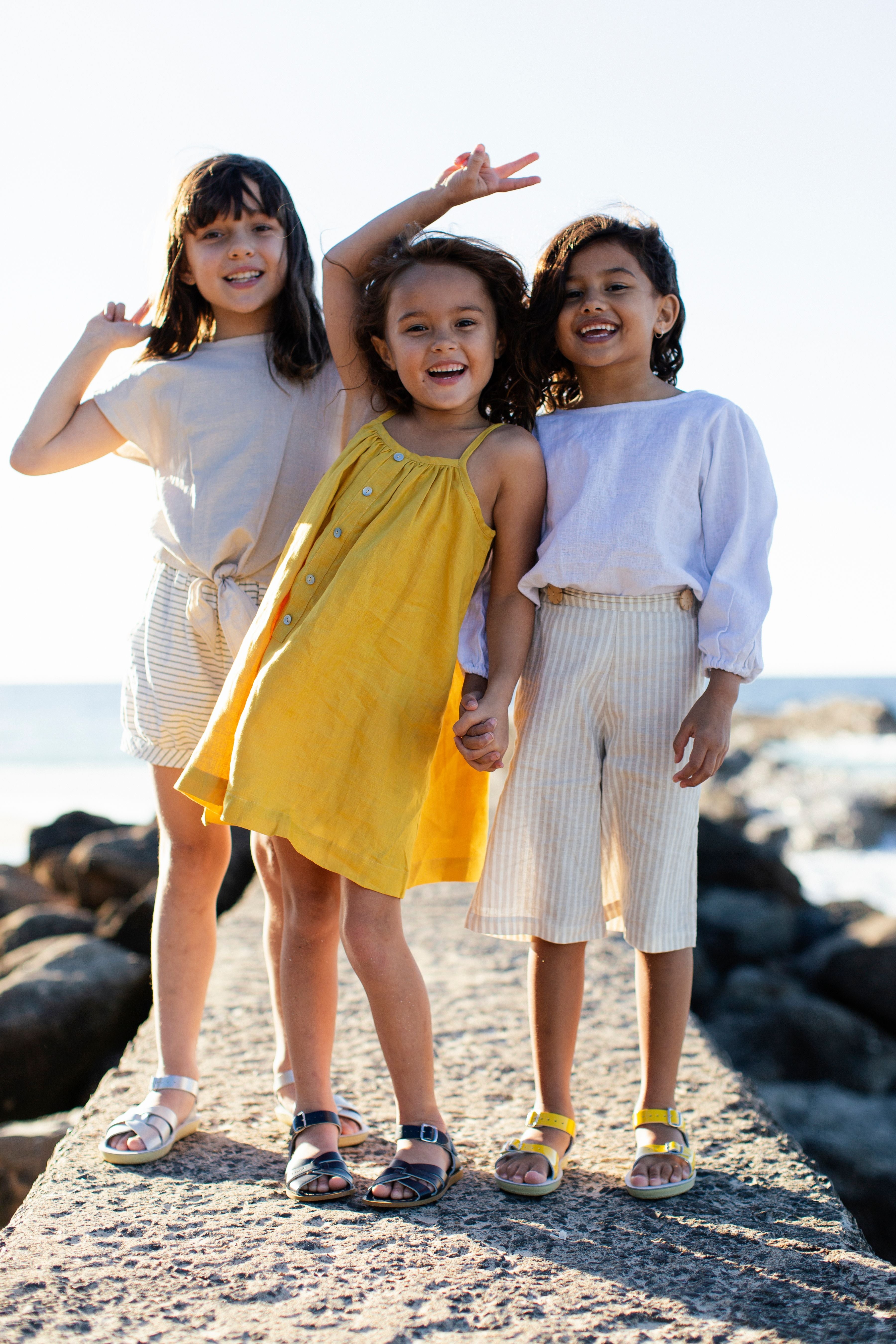 Salt-Water Kids Sandals | Swimmer Sun San | White