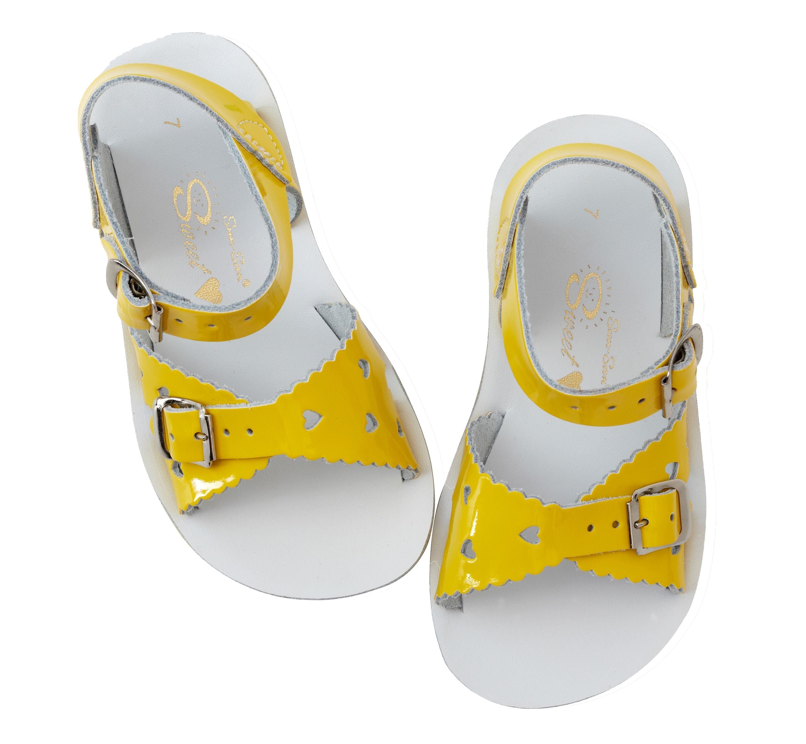 Salt-Water Kids Sandals | Sweetheart Sun San | Shiny Yellow