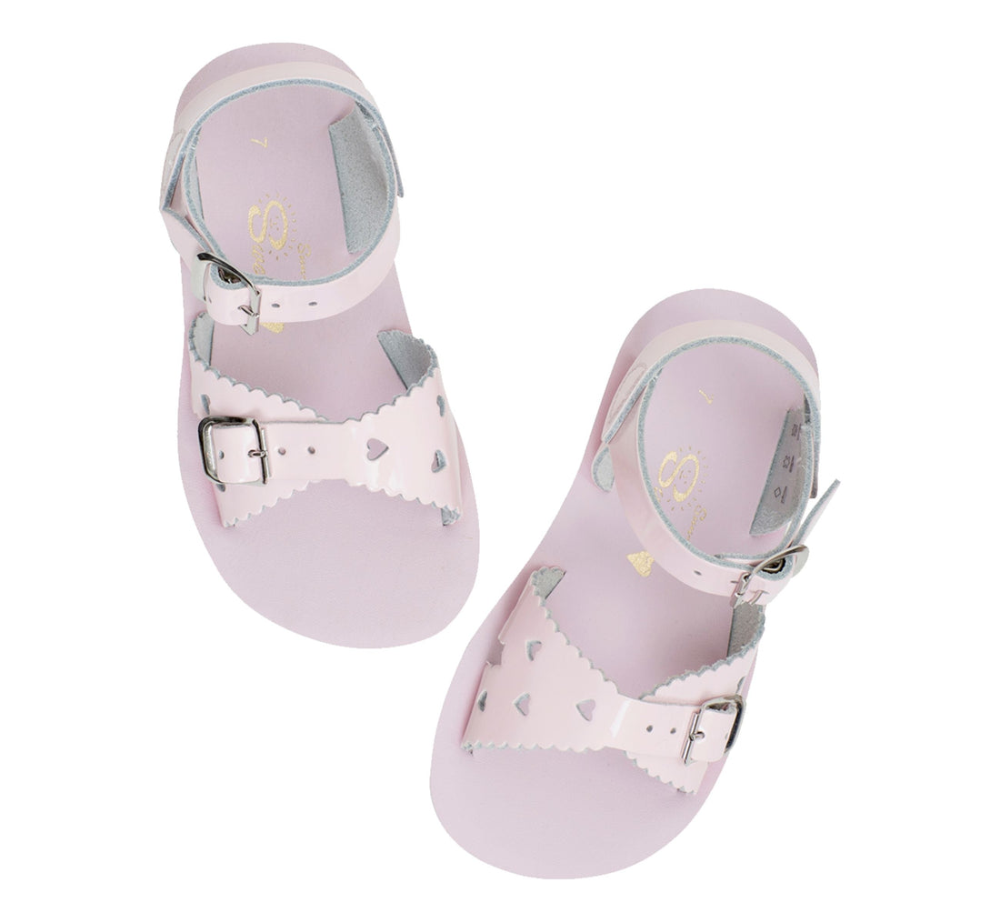 Salt-Water Kids Sandals | Sweetheart Sun San | Shiny Pink