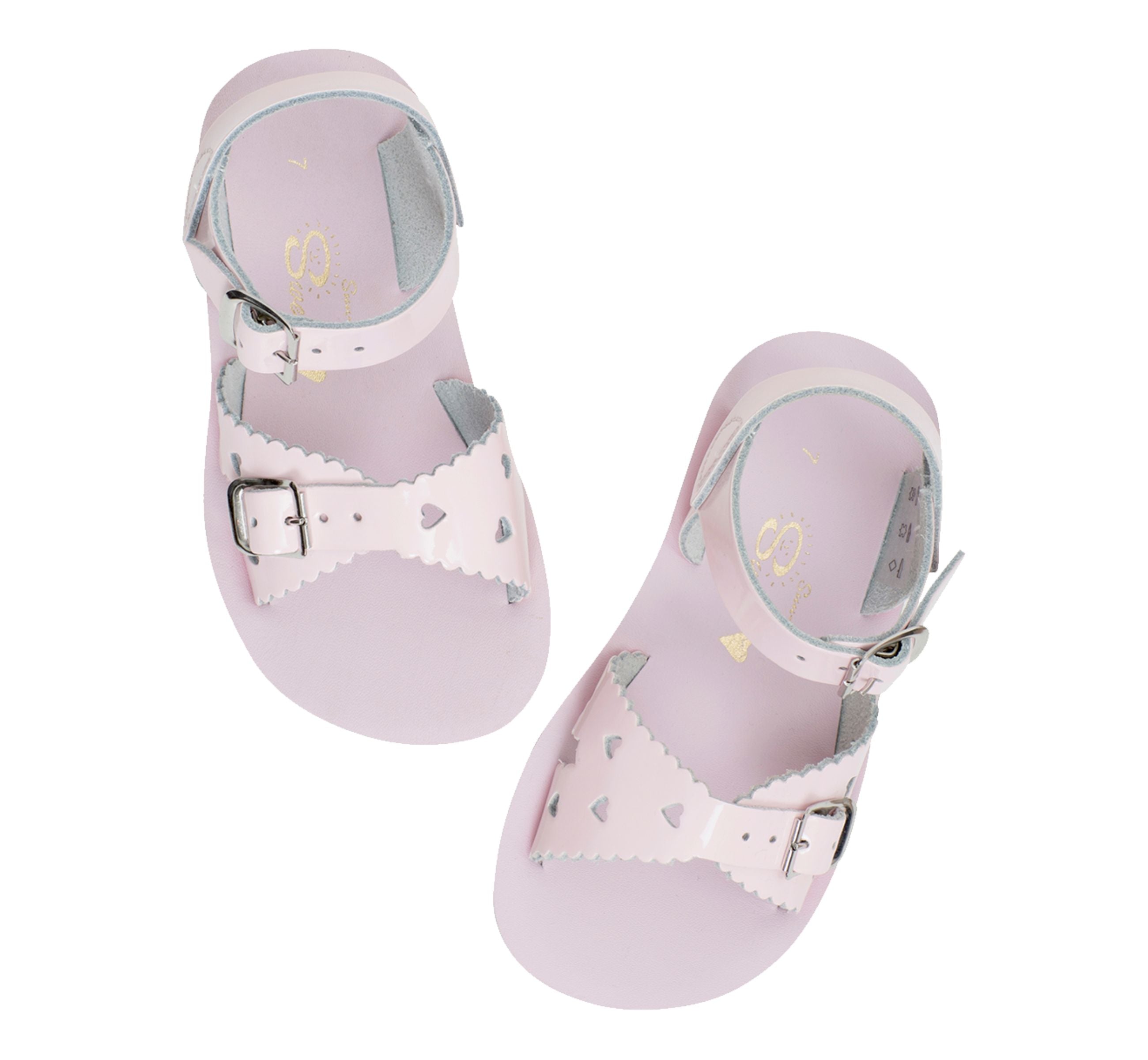 Salt-Water Kids Sandals | Sweetheart Sun San | Shiny Pink