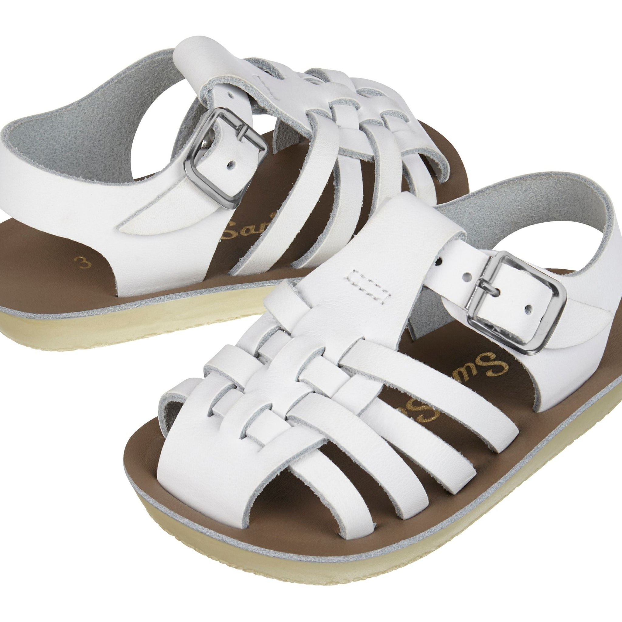 Salt-Water Kids Sandals | Sailor Sun San | White