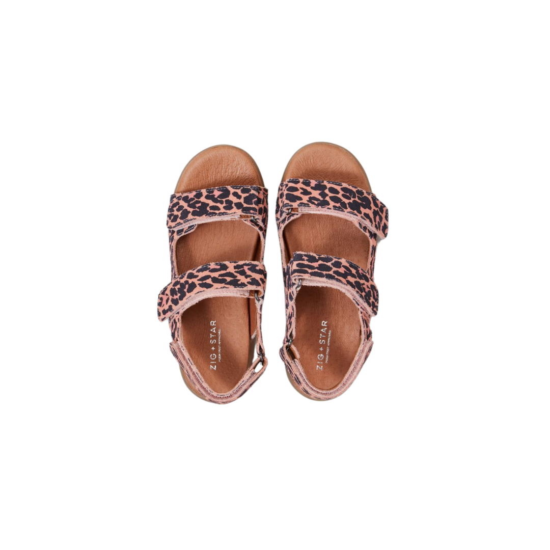 Zig and Star Sandals | Junior Solar | Pink Animal