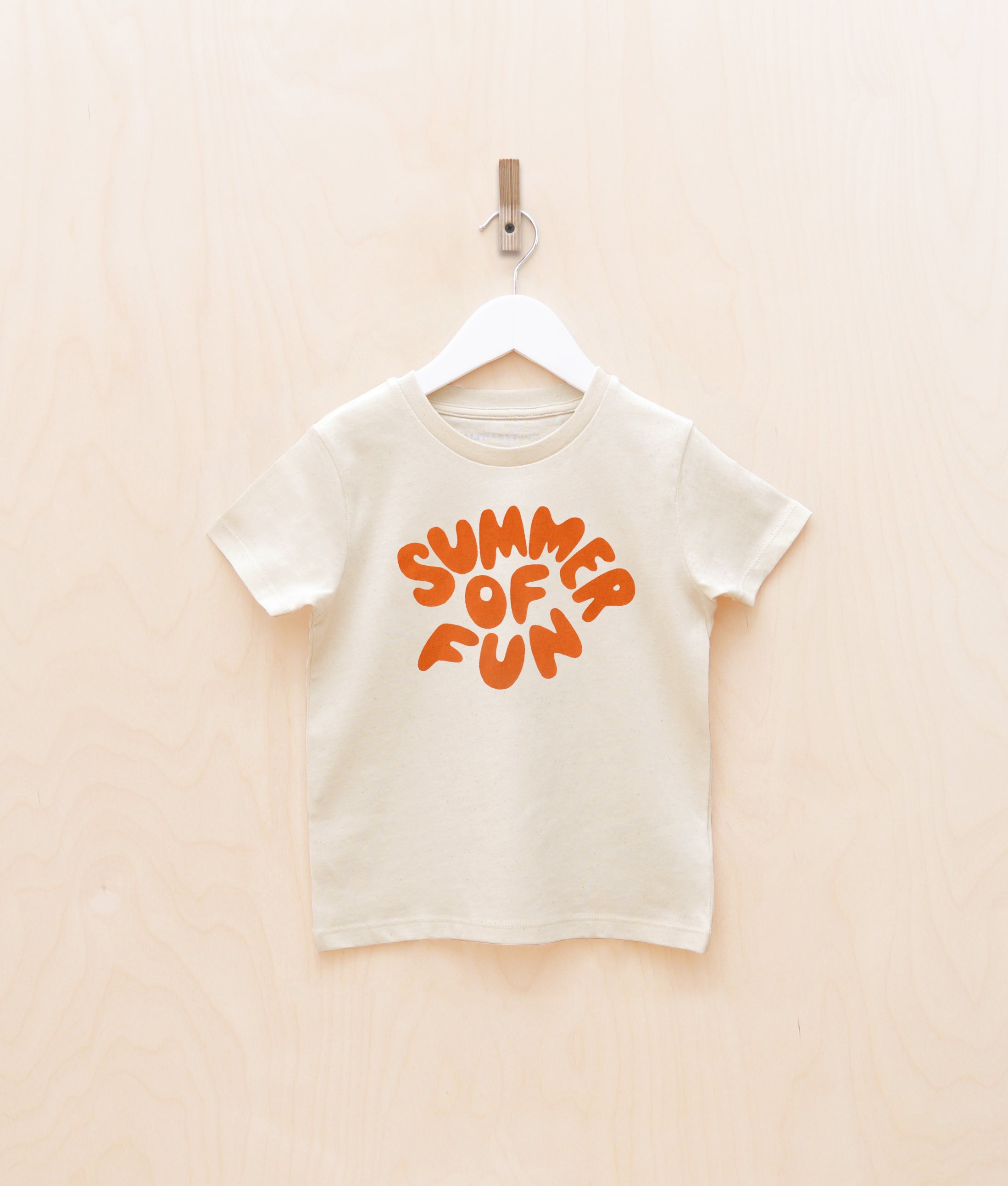 Alphabet Bags | Summer Of Fun T-Shirt | Natural & Orange