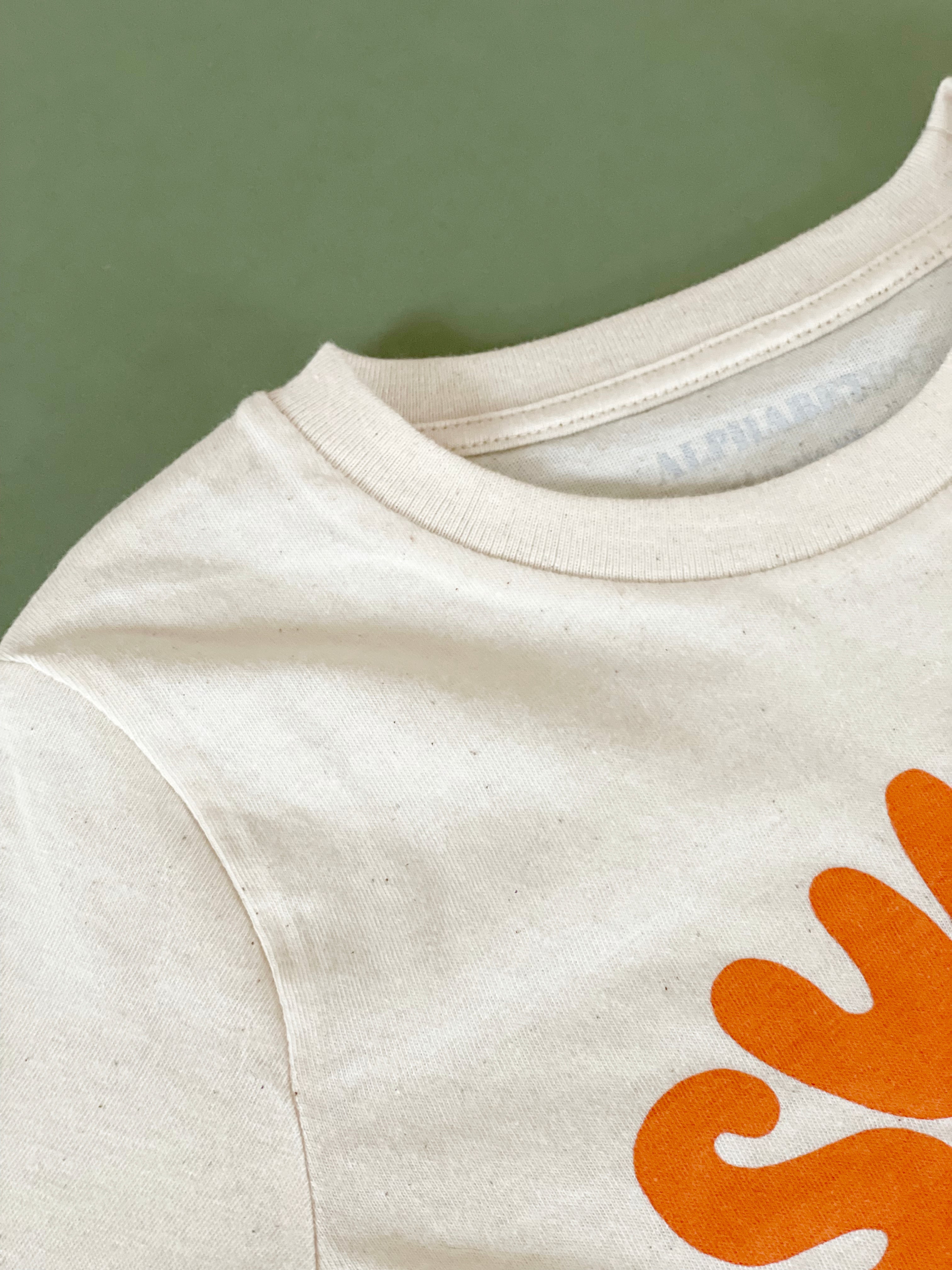 Alphabet Bags | Summer Of Fun T-Shirt | Natural & Orange