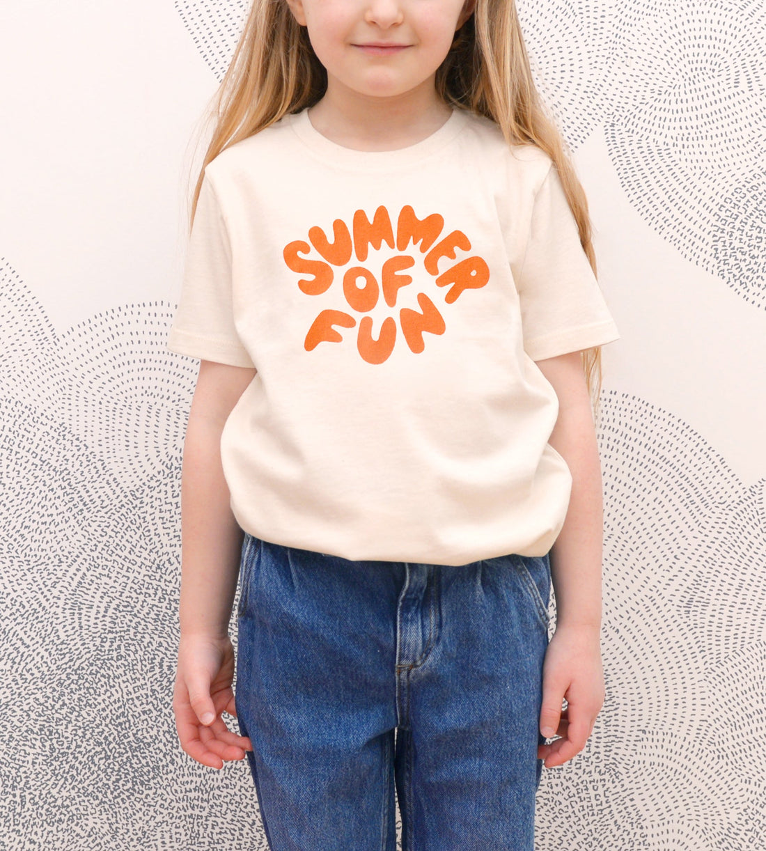 Alphabet Bags | Summer Of Fun T-Shirt | Natural & Orange