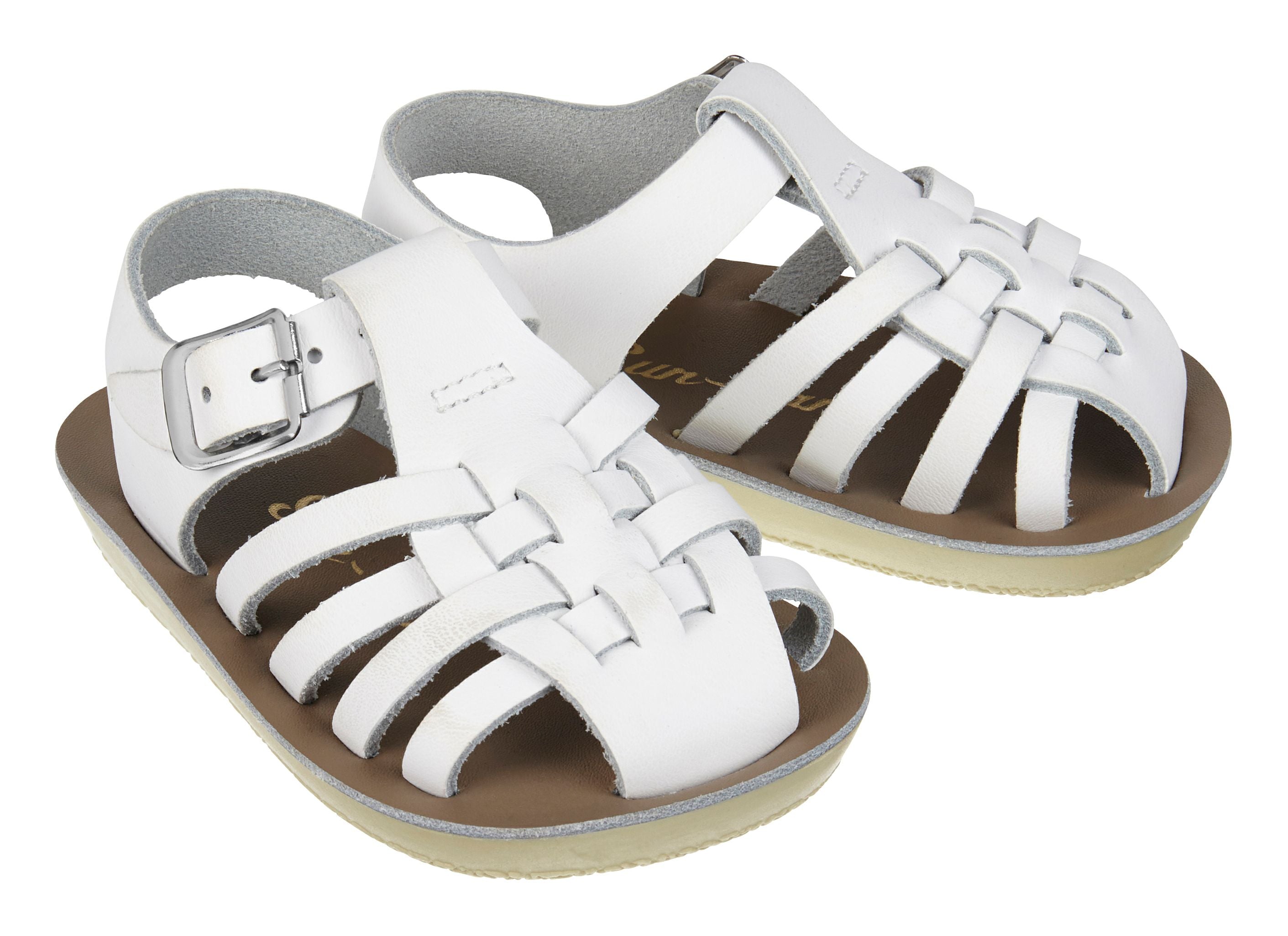 Salt-Water Kids Sandals | Sailor Sun San | White