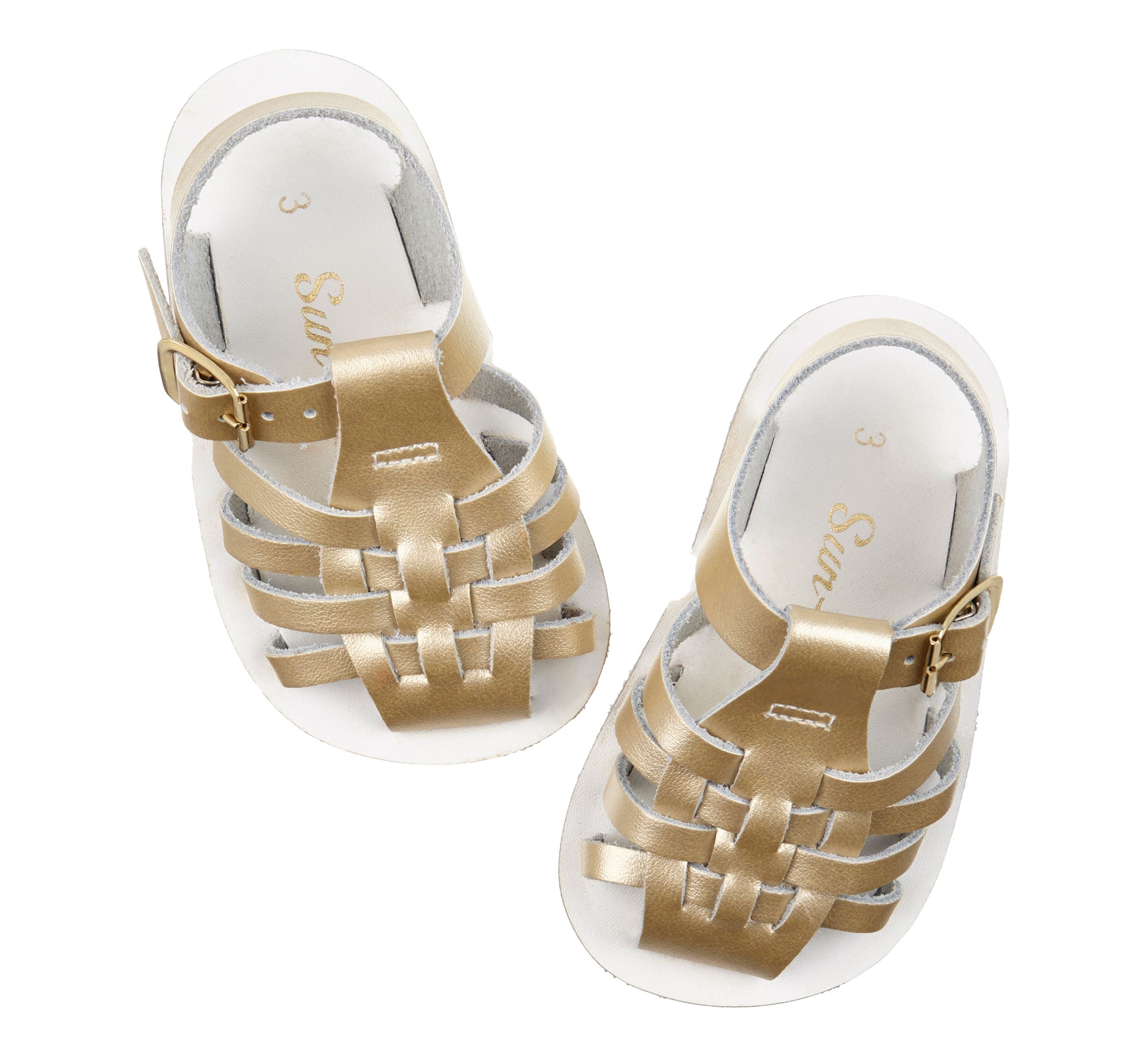 Salt-Water Sun-San | Kids Sailor Sandals | Gold